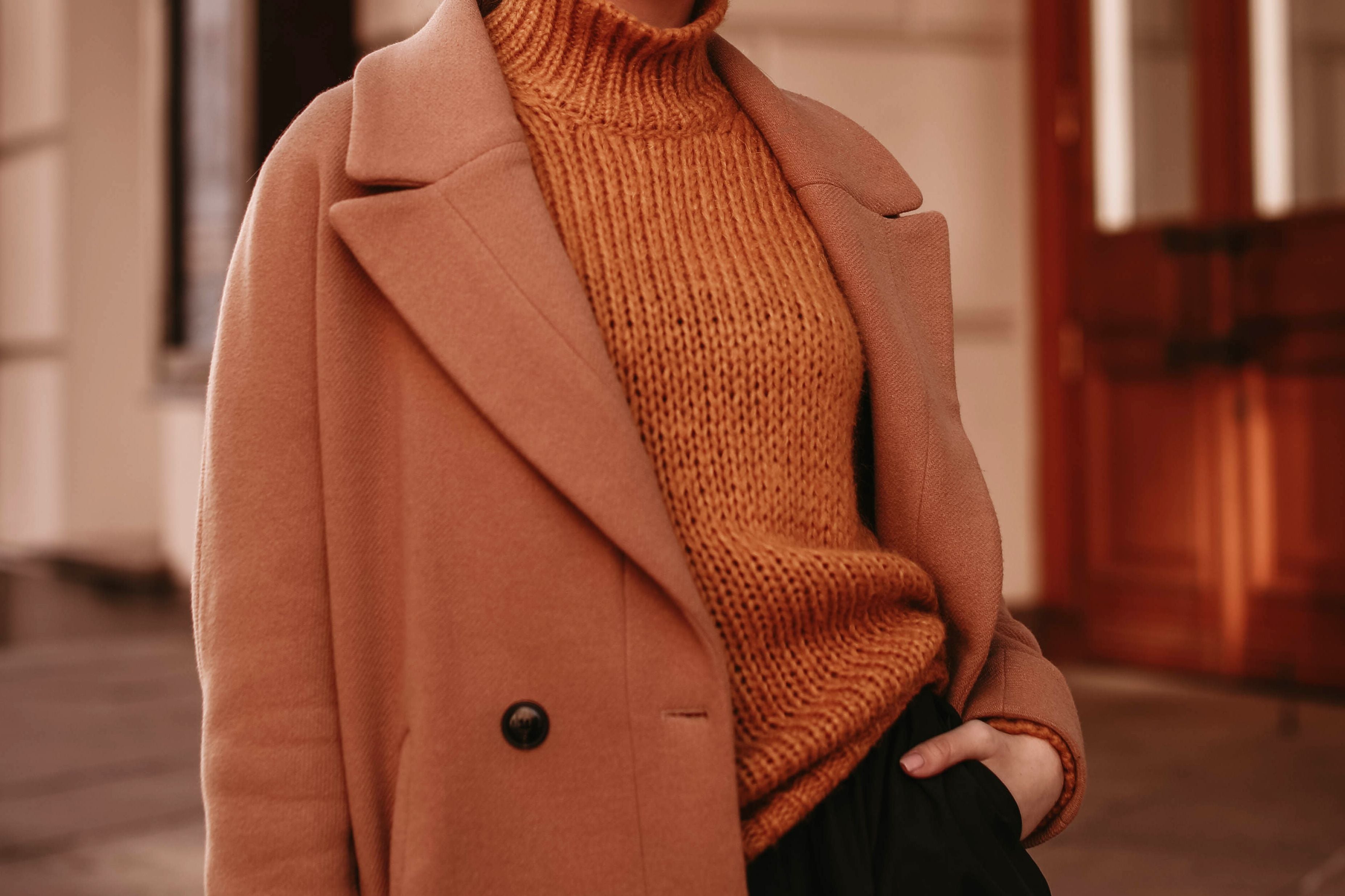 Rust colored 2024 wool coat